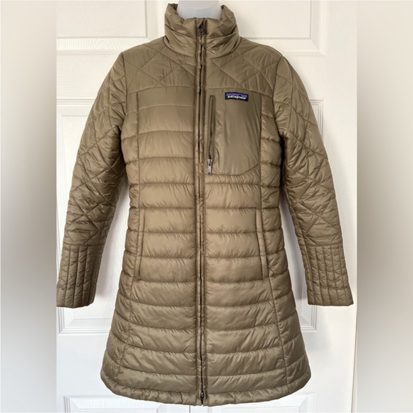 Patagonia Jacket Coat Radalie Indulated Parka Sage Khaki size Small - Picture 2 of 15